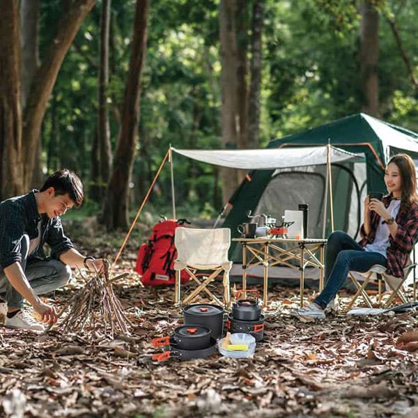 ست وسایل آشپزی کمپینگ گرین لاین Green Lion GNCMPCKSET Cookware set Camping — تصویر ۴