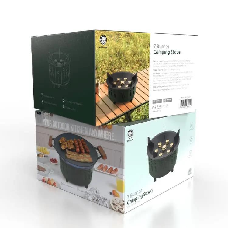 اجاق کمپینگ گرین لاین مدل Green lion GN7BCMCTOVE seven burner camping stove — تصویر ۵