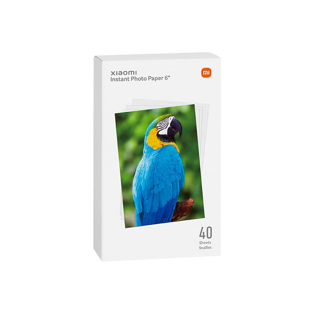 پک 40 تایی کاغذ چاپ عکس 6 اینچی شیائومی مدل Xiaomi SD20 instant paper 6 inch 40sheet