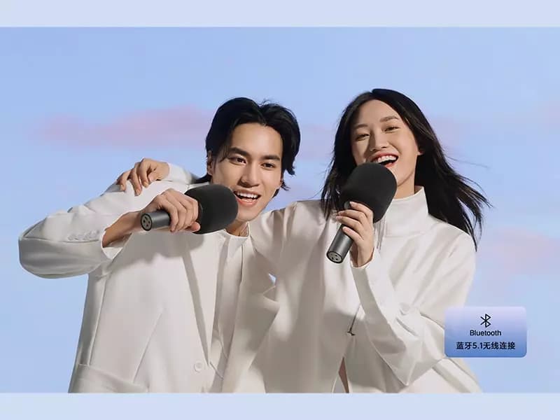 میکروفون شیائومی مدل Xiaomi XMKGMKF01YM karaoke microphone — تصویر ۸