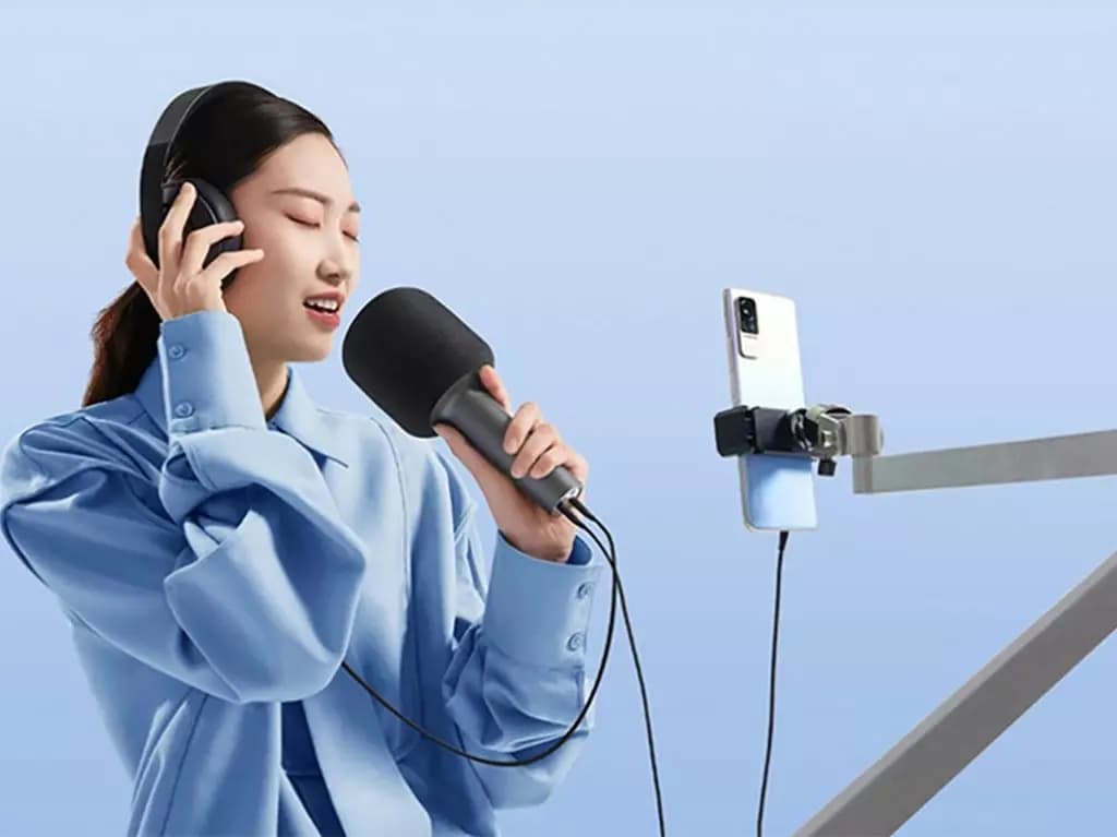 میکروفون شیائومی مدل Xiaomi XMKGMKF01YM karaoke microphone — تصویر ۳