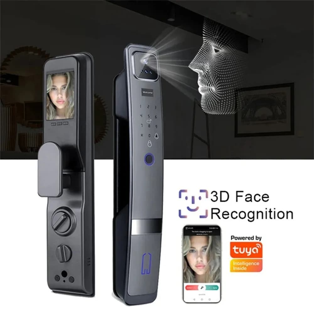قفل هوشمند درب شیائومی مدل Xiaomi Tuya Smart Door Lock 3D Face Fingerprint H20-3D — تصویر ۱۲