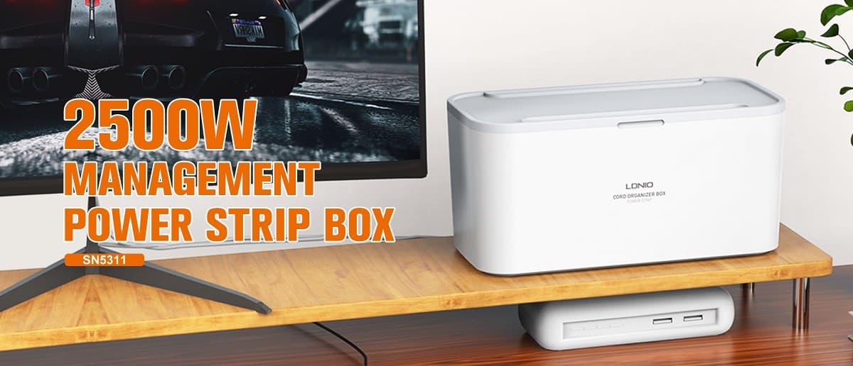 جعبه چند راهی برق هوشمند الدینیو مدل LDNIO Smart Power Socket Storage Box SN5311 — تصویر ۱۲