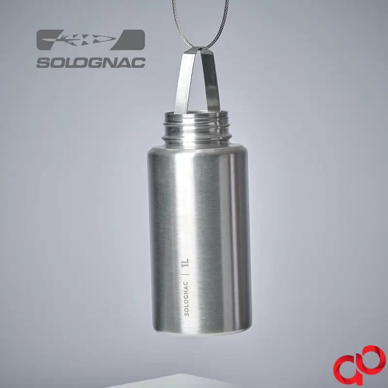 بطری آب استیل سولوگناک بوشکرفت مناسب شکار و طبیعتگردی مدل Solognac Water Bottle — تصویر ۸