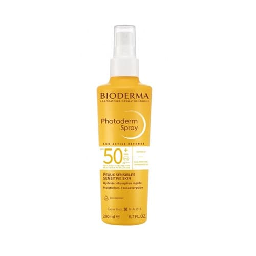 اسپری ضدآفتاب فتودرم بی رنگ +SPF 50 بایودرما – مسافری