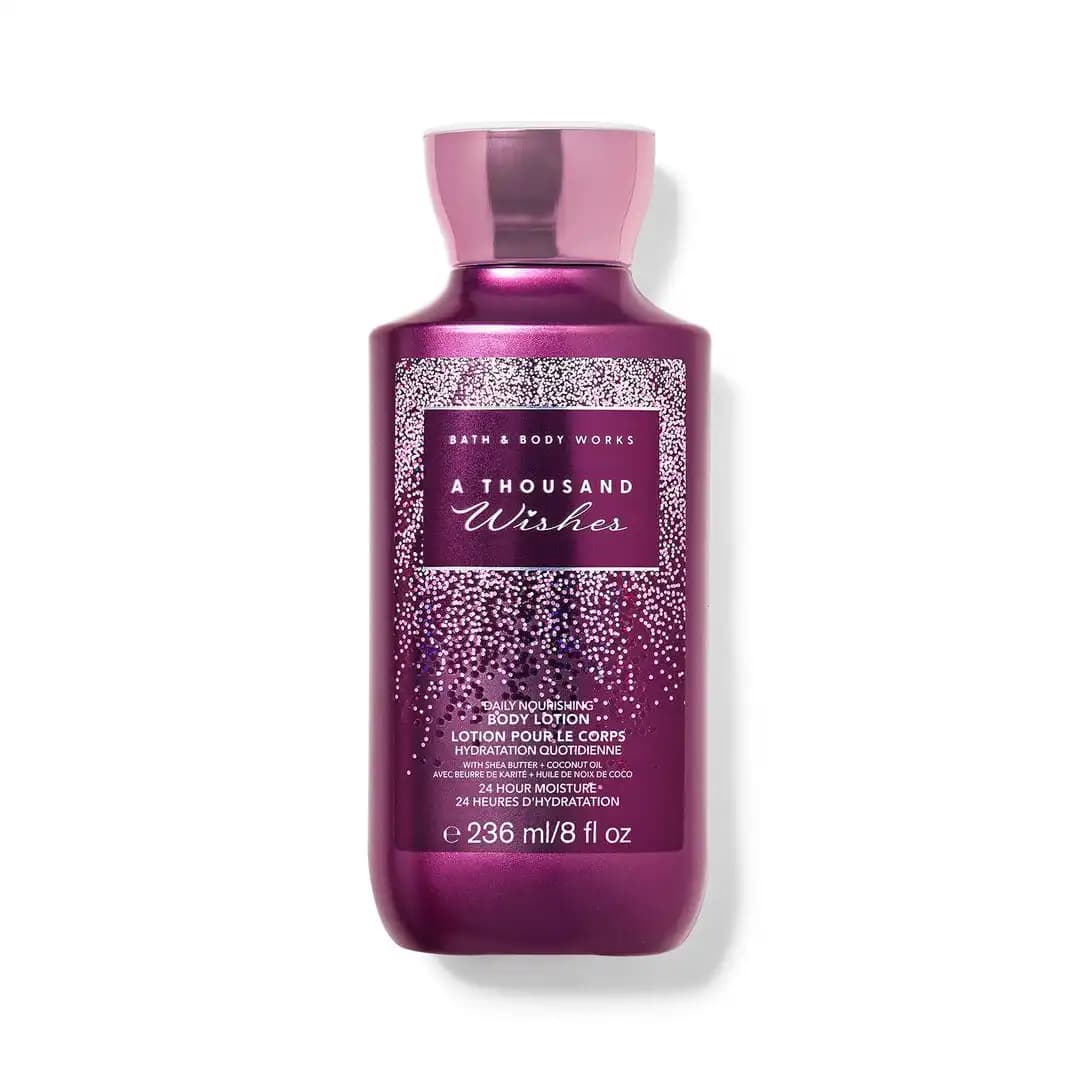 لوسیون بدن A thousand wishes بنفش بث اند بادی ورکس Bath & Body Works Body Lotions حجم 236 میل