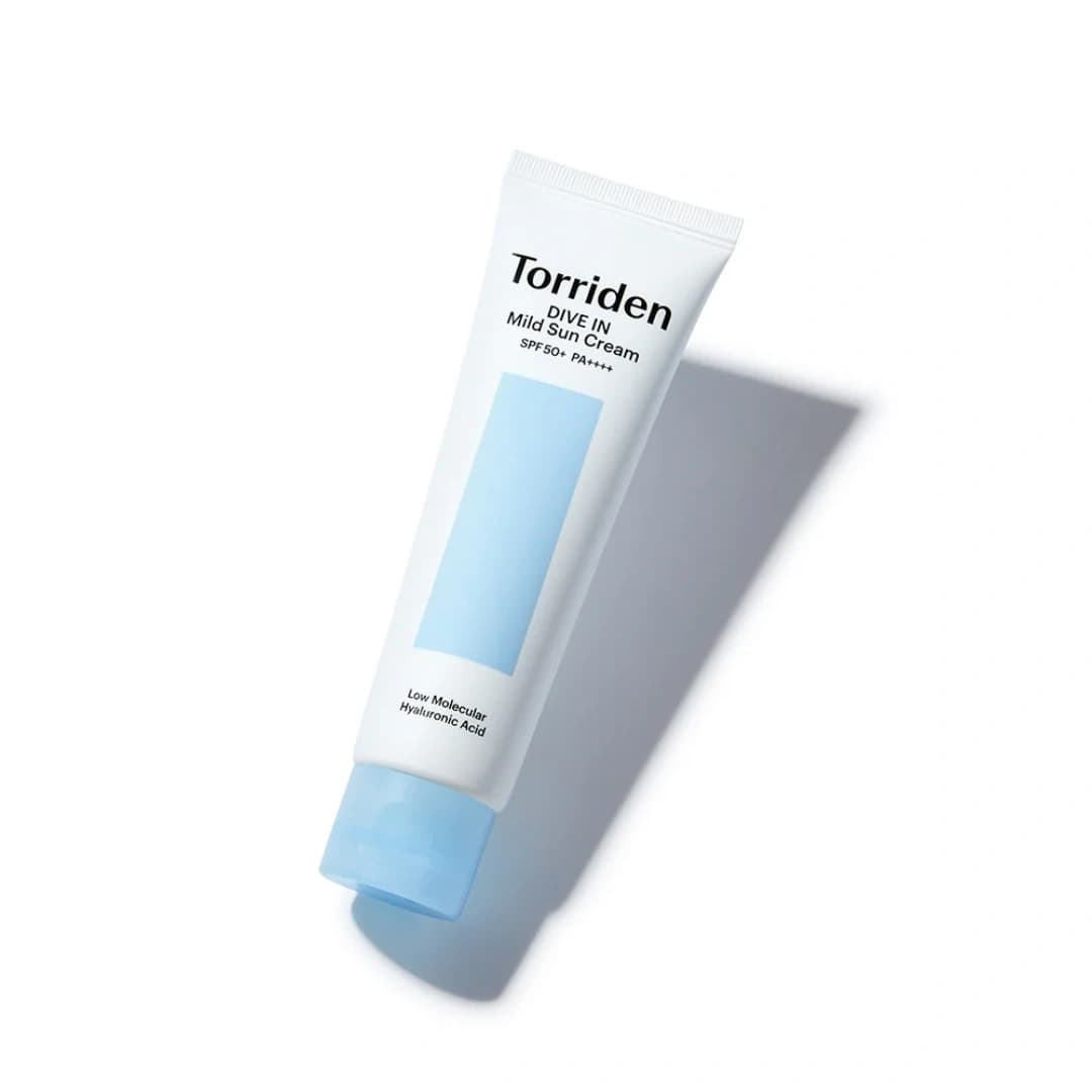 کرم ضد آفتاب فیزیکی مرطوب کننده و آبرسان توریدن Torriden Dive In Mild Sun Cream حجم 60 میل — تصویر ۱۱