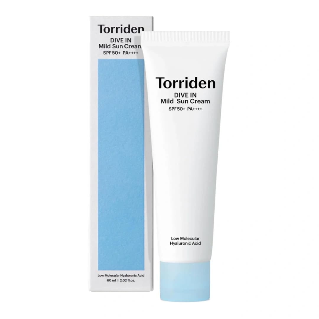 کرم ضد آفتاب فیزیکی مرطوب کننده و آبرسان توریدن Torriden Dive In Mild Sun Cream حجم 60 میل — تصویر ۲