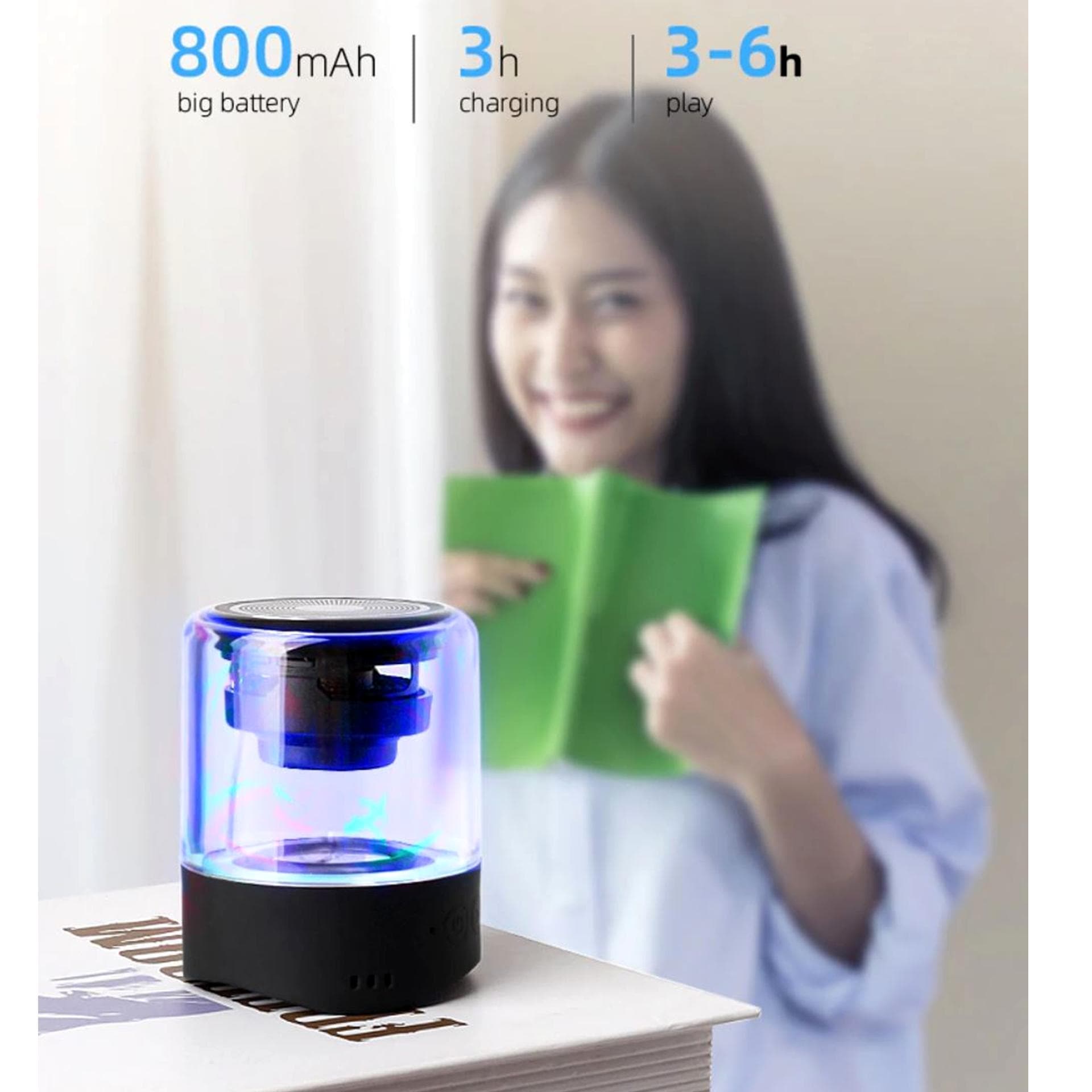 اسپیکر بلوتوثی قابل حمل فاین بلو مدل MK-22 بسته دو عددی — تصویر ۴