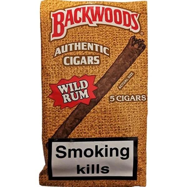 سیگار برگ بک وودز وایلد روم اسموک Backwoods wild rum smoke