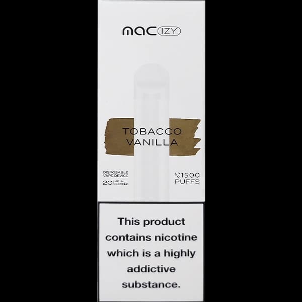 پاد یکبار مصرف مک تنباکو وانیل 1500 پاف Mac tobacco vanilla pod — تصویر ۳