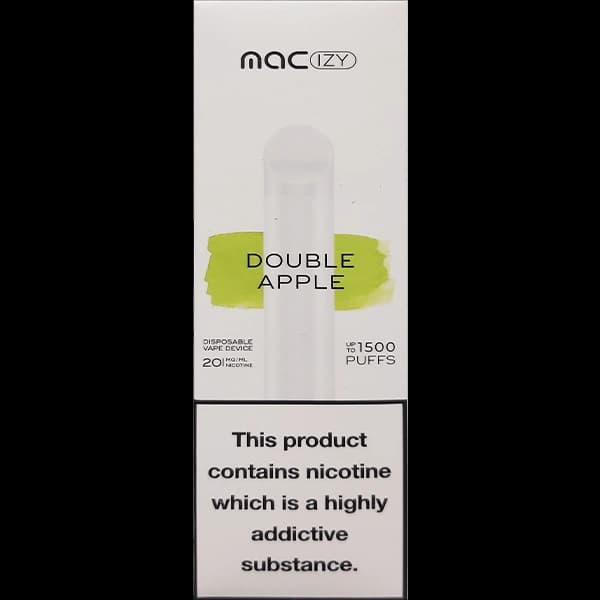 پاد یک بار مصرف مک دوسیب 1500 پاف Mac double apple pod