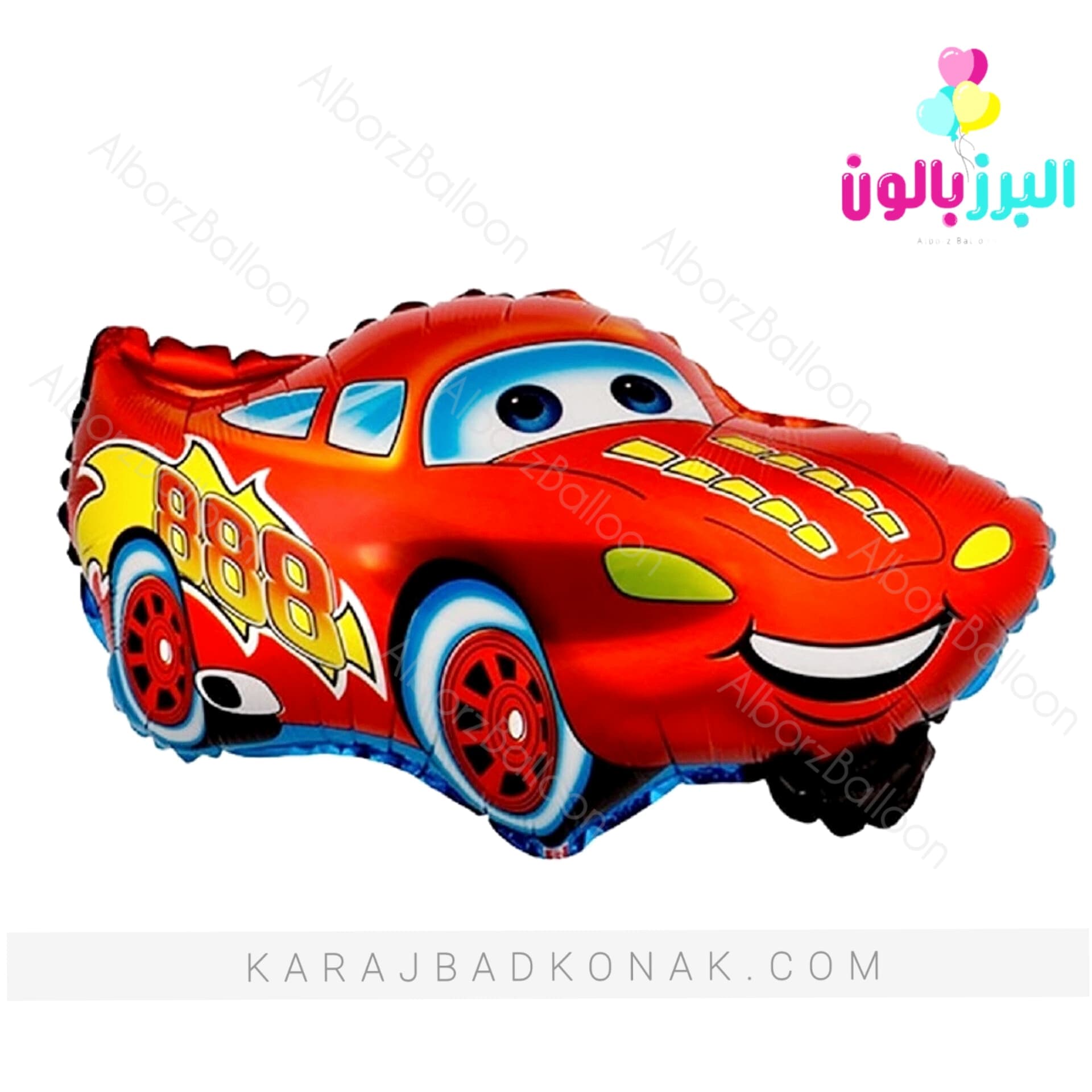 بادکنک فویلی ماشین مک کویین — تصویر ۳