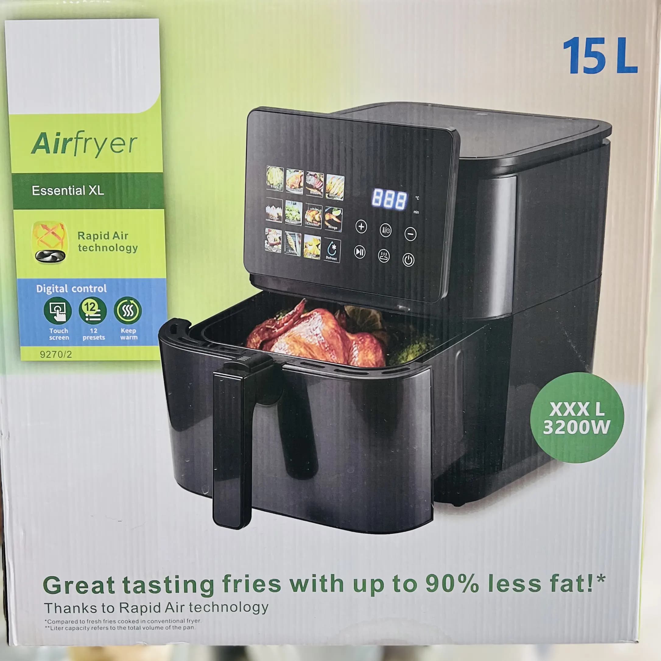 سرخ کن بدون روغن فیلیپس مدل 9270 ظرفیت 15 لیتری توان 3200 وات — تصویر ۱۰