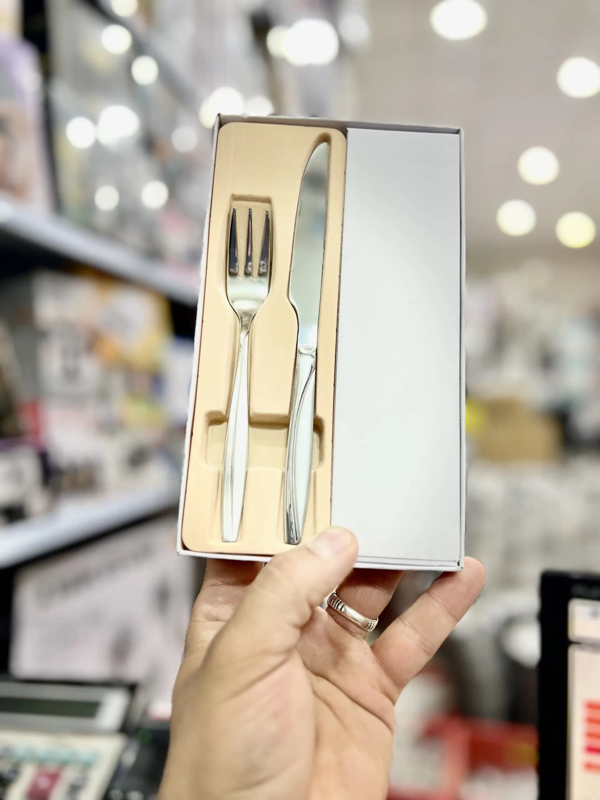 سرویس کارد و چنگال میوه خوری 12 پارچه یونیک Unique طرح ماینز چاقو و چنگال استیل — تصویر ۴