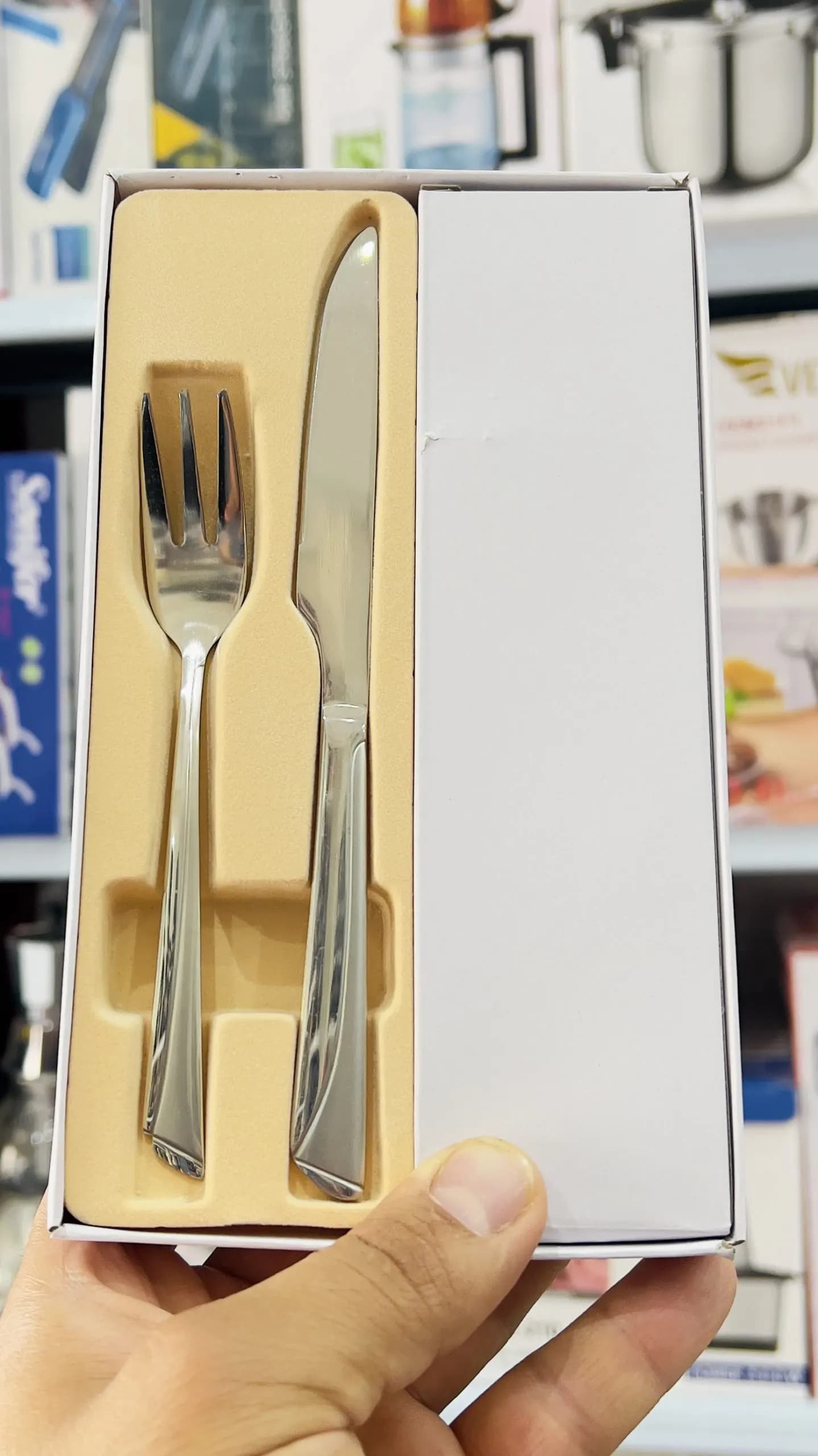 سرویس کارد و چنگال میوه خوری یونیک طرح ناخنی 12 پارچه چاقو و چنگال استیل