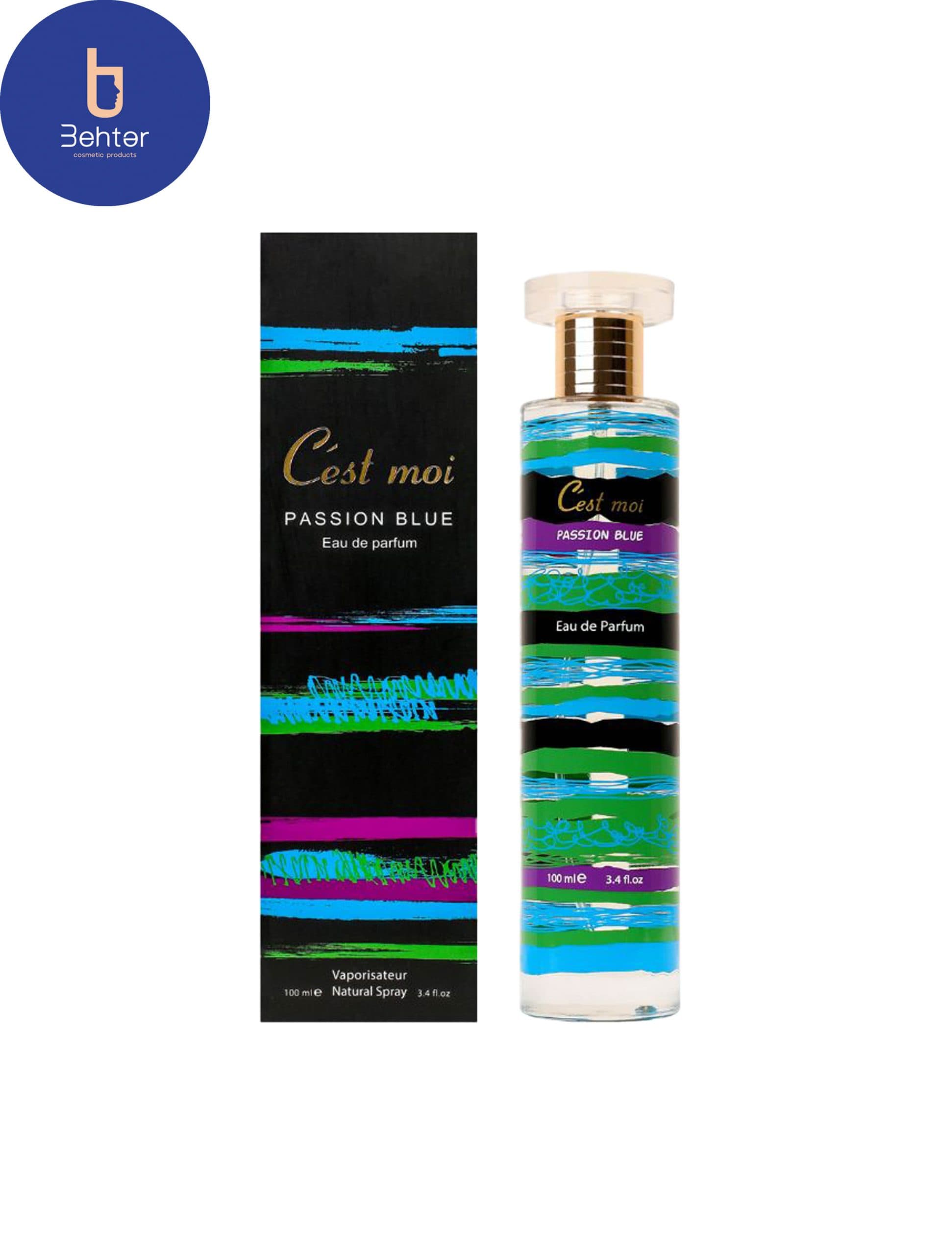 عطر زنانه پشن بلو سموآ 100میل Passion Blue Cest moi Women’s Perfume ,100ml — تصویر ۳