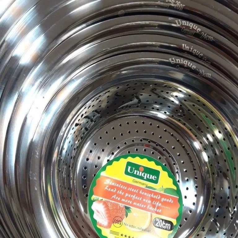 سرویس آبکش و لگن استیل 12 پارچه یونیک — تصویر ۶