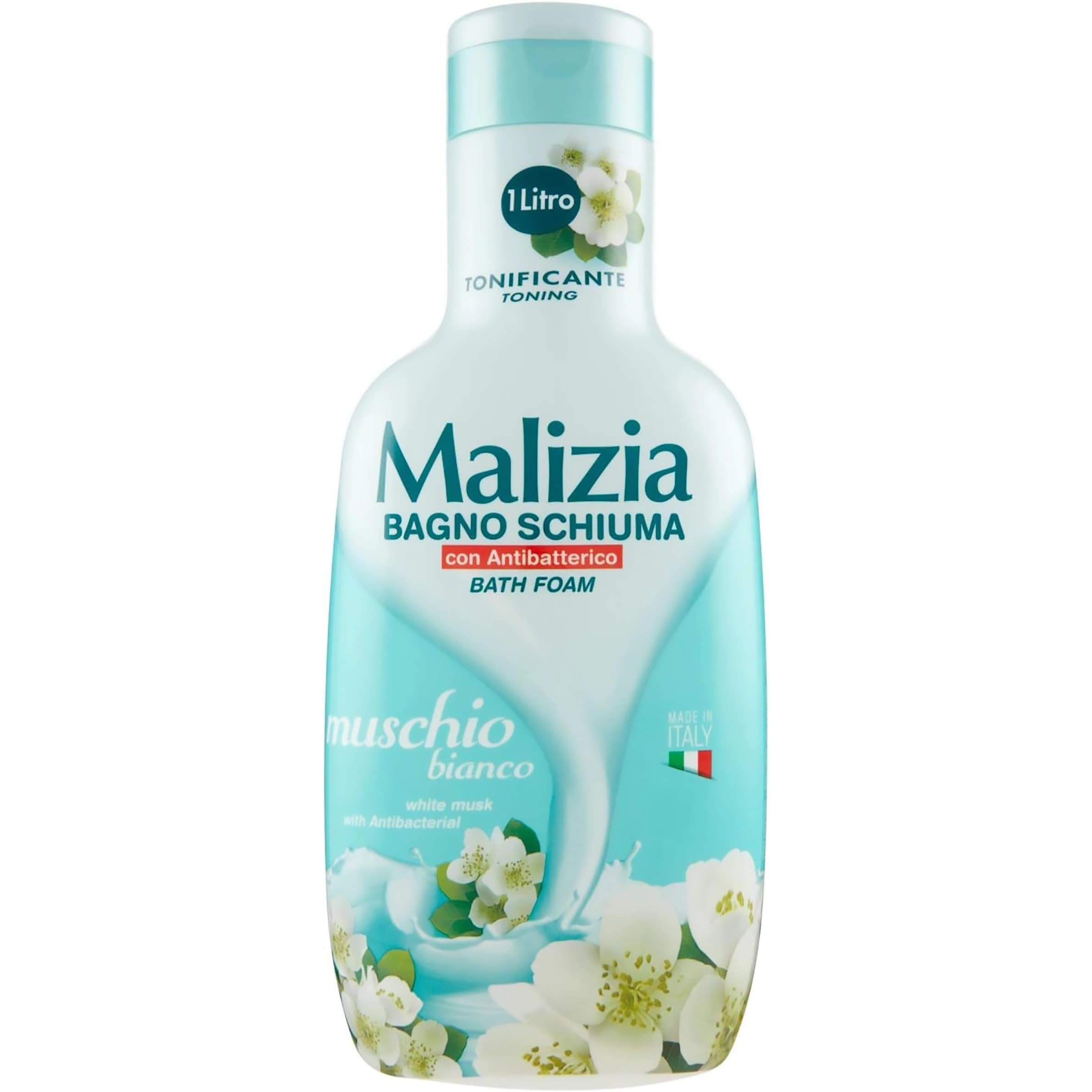 شامپو بدن مالیزیا حاوی عصاره مشک سفید و آنتی باکتریال حجم 1000میل Malizia White Musk With Antibacterial body wash,1000ml — تصویر ۸