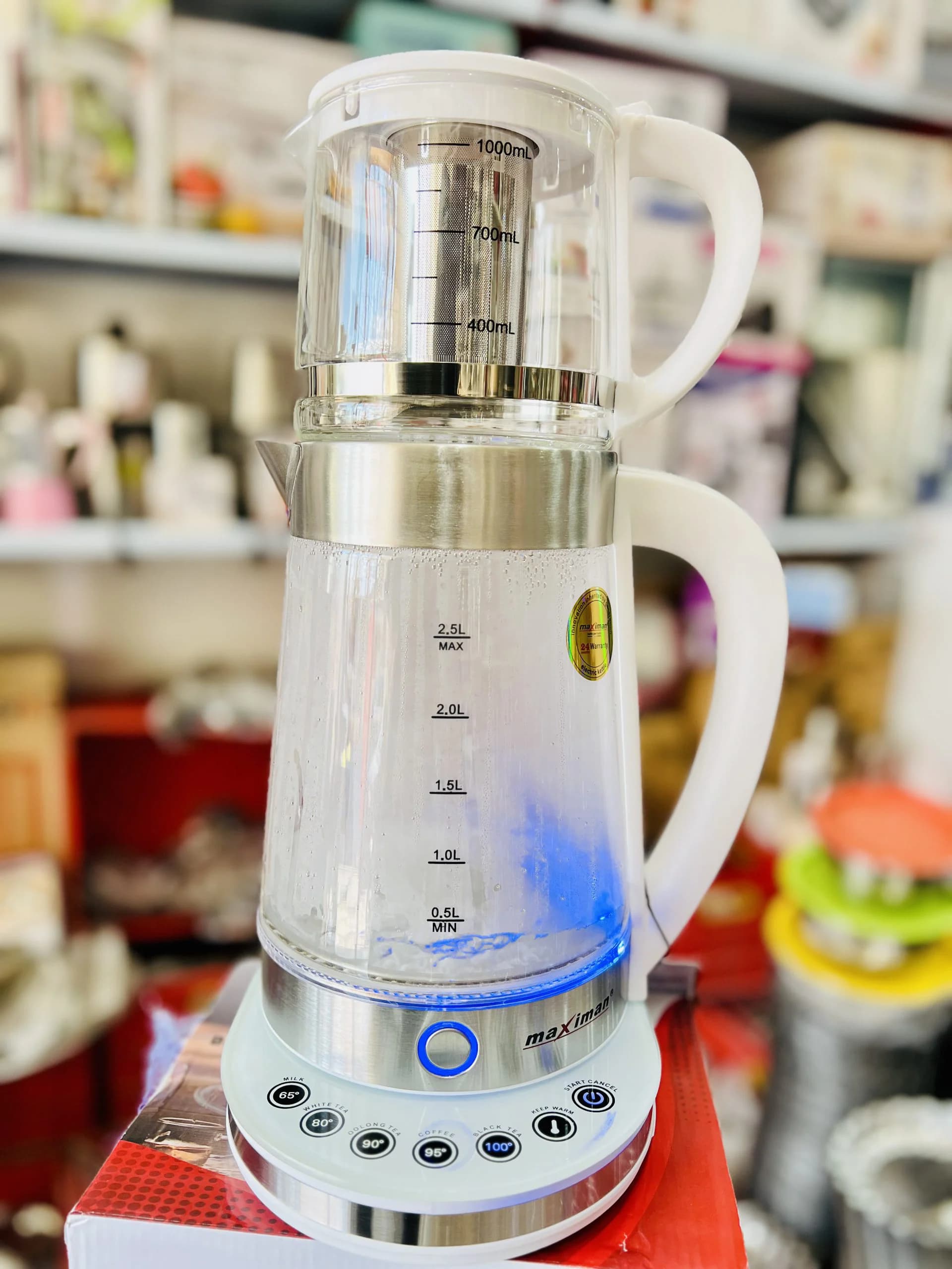 چای ساز سرهمی لمسی مکسیمان MAX-2079 | دیجیتال 2000 وات | BeygiKala — تصویر ۹