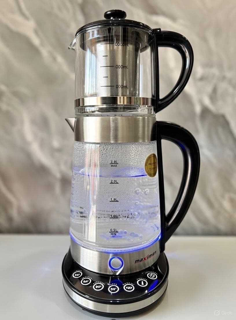 چای ساز سرهمی لمسی مکسیمان MAX-2079 | دیجیتال 2000 وات | BeygiKala