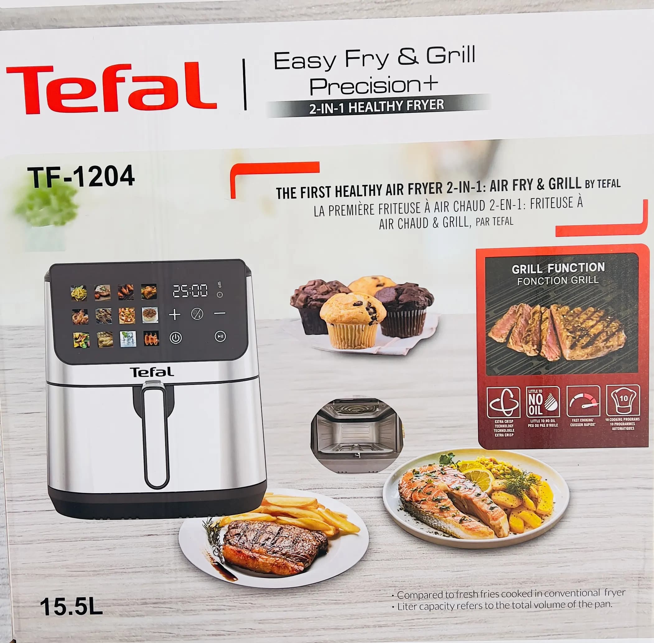 سرخ کن (سرخکن) 2 المنت 15.5 لیتر تفال مدل TF-1204 — تصویر ۱۲