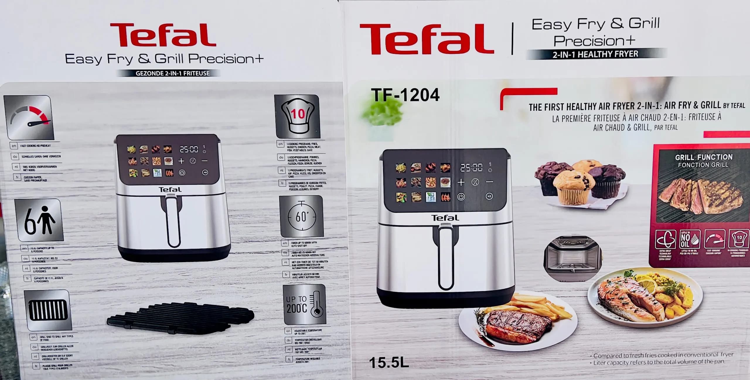 سرخ کن (سرخکن) 2 المنت 15.5 لیتر تفال مدل TF-1204 — تصویر ۷