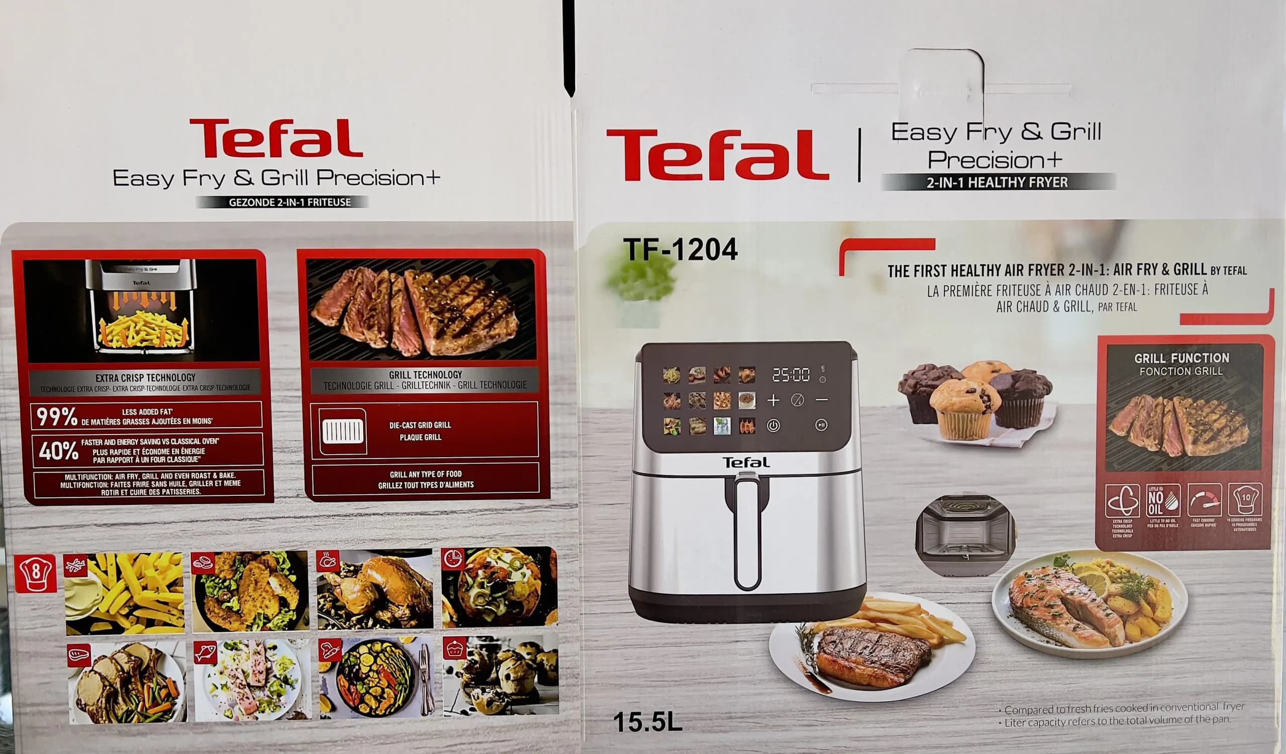 سرخ کن (سرخکن) 2 المنت 15.5 لیتر تفال مدل TF-1204 — تصویر ۸