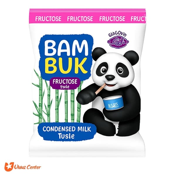 بیسکوئیت مغزدار ABK مدل Bam Buk بر پایه فروکتوز با طعم شیر 250گرم — تصویر ۳