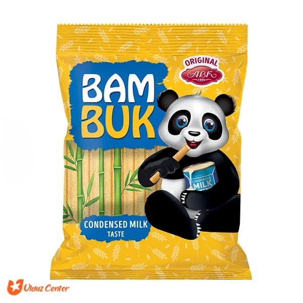 بیسکوئیت مغزدار ABK مدل Bam Buk با طعم شیر 200 گرم