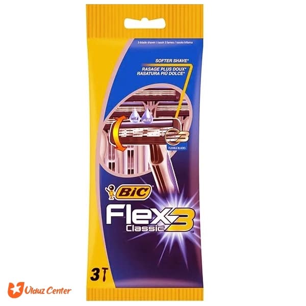 خودتراش سه تیغه بیک مدل Flex بسته 4عددی