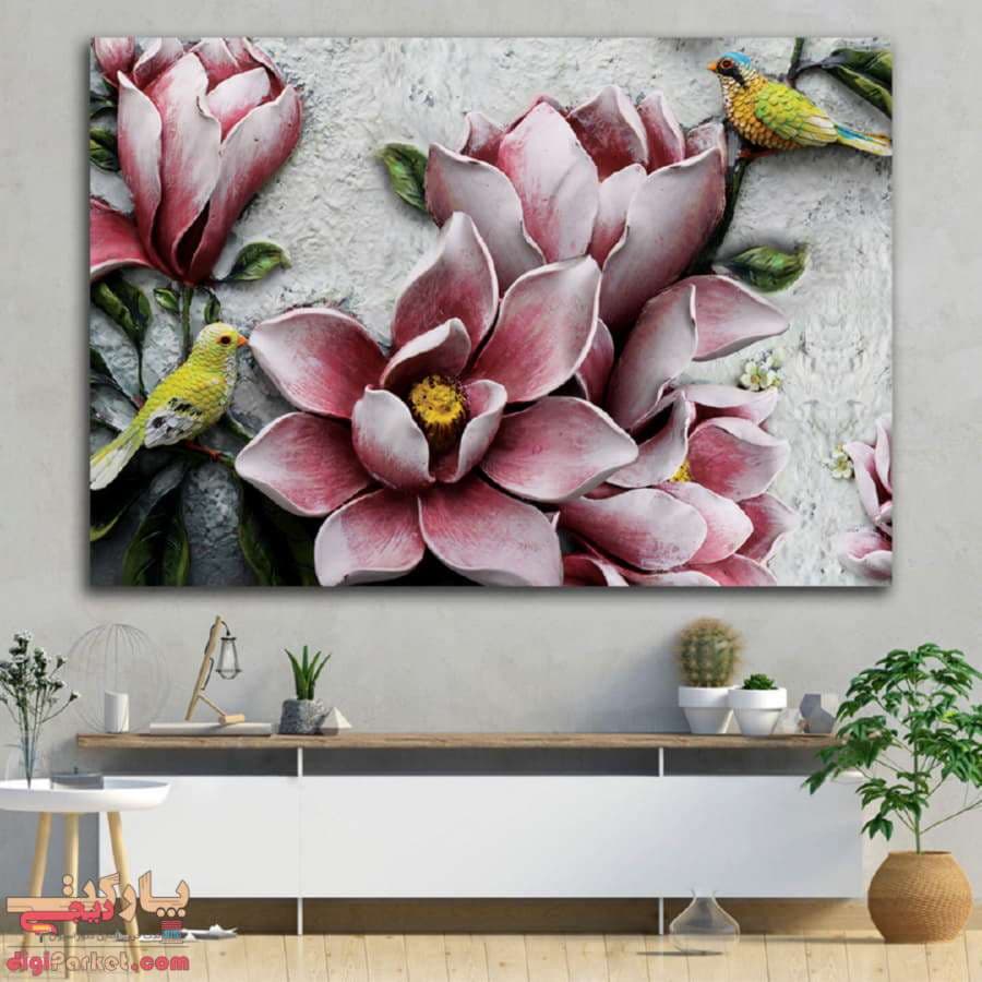 تابلو بوم نقاشی گل کد paint-16