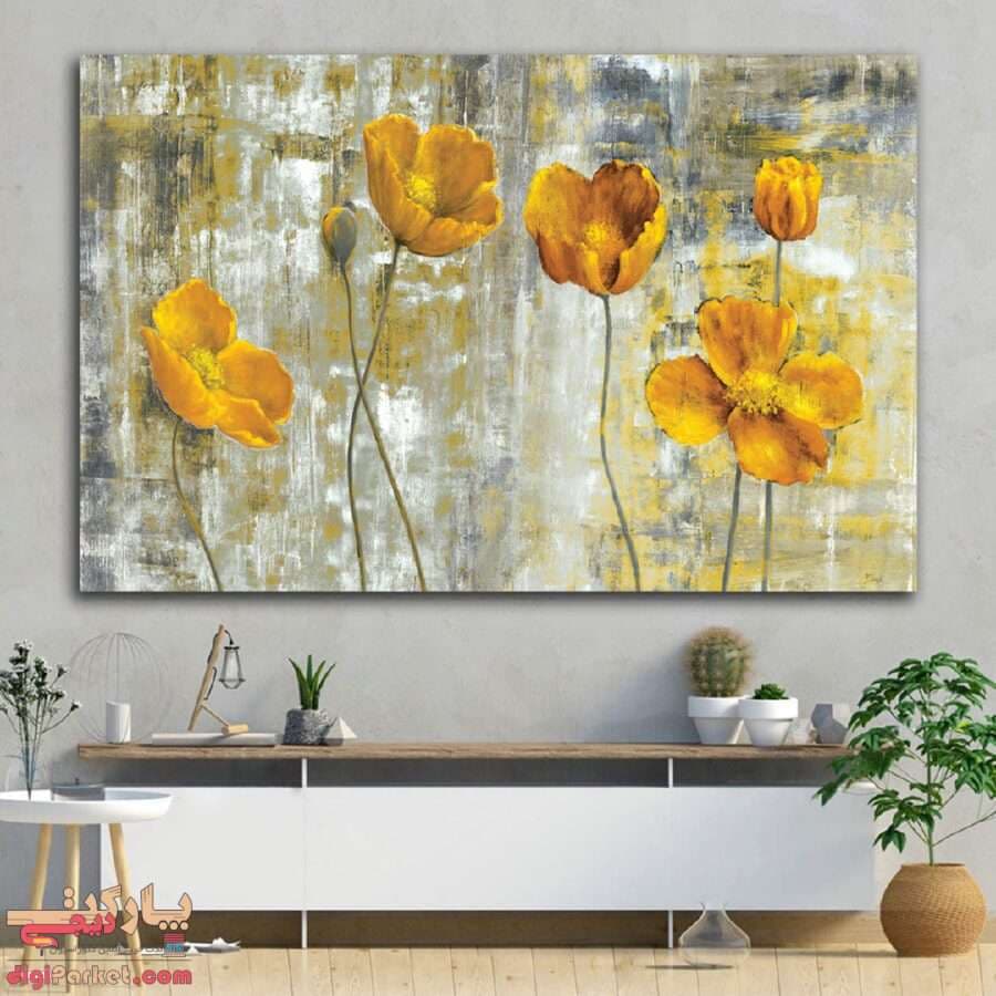 تابلو بوم نقاشی گل کد paint-10