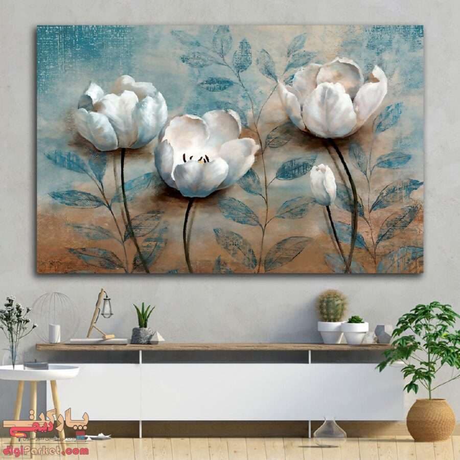 تابلو بوم نقاشی گل کد paint-09