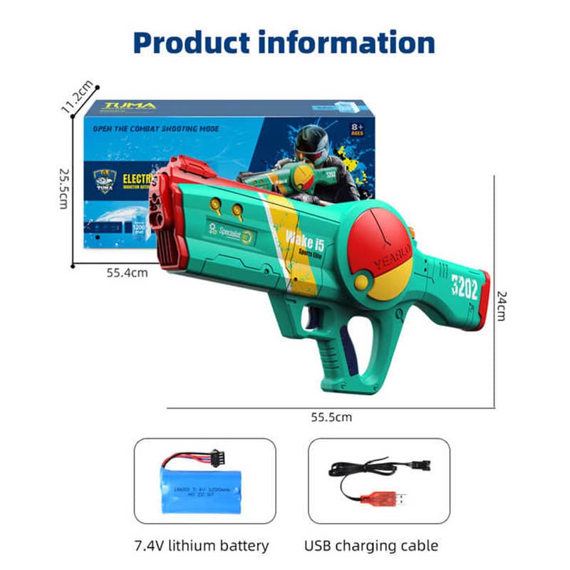 تفنگ آبپاش شارژی اختاپوس مدل OCTOPUS WATER GUN کد 3202