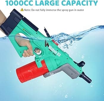 تفنگ آبپاش شارژی مدل DOLPHINS WATER GUN کد 3203 — تصویر ۴