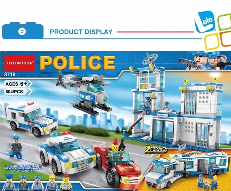 لگو پلیس 2مدل سیتی برند POLICE کد 8718 — تصویر ۱۲