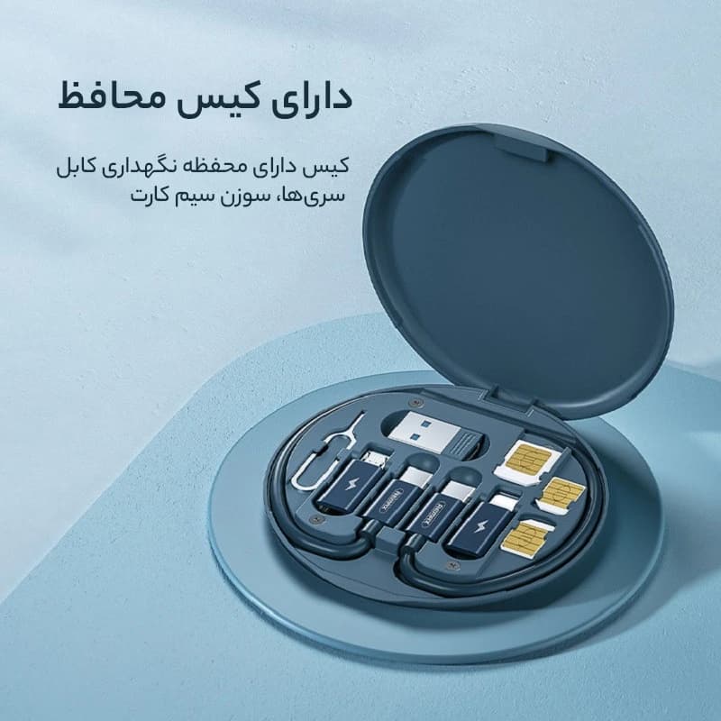 کابل تبدیل USB/USB-C به microUSB / لایتنینگ / USB-C ریمکس مدل RC_190 — تصویر ۱۱