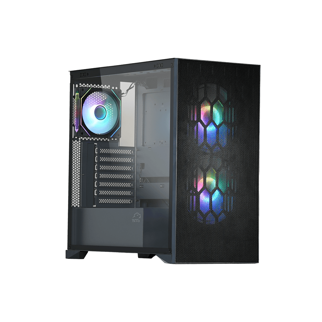 کیس گیمینگ تسکو مدل GC4508 THUNDERWAVE مشکی
