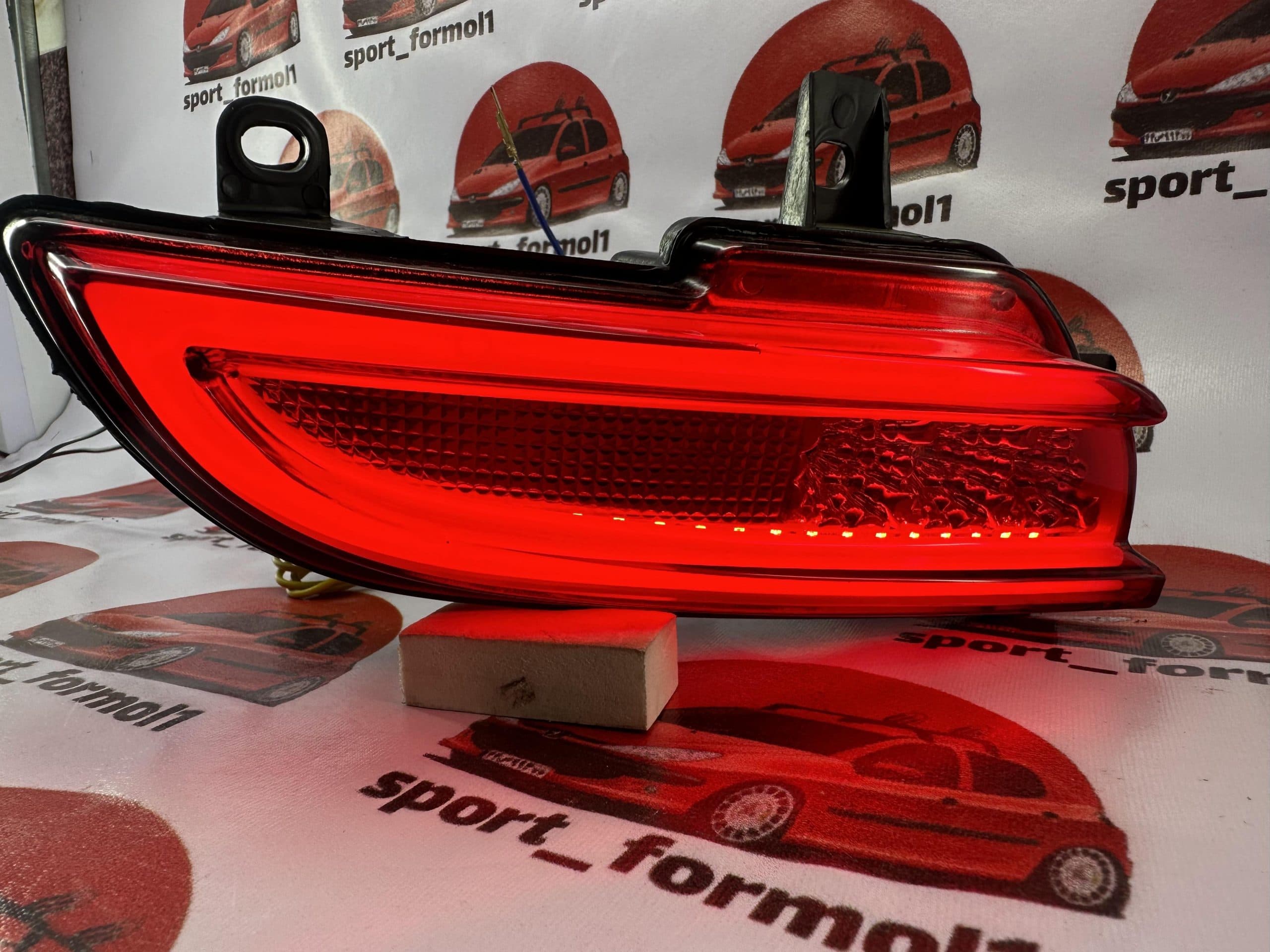 مه شکن اسپرت عقب پژو 207 سه بعدی LED قرمز — تصویر ۸