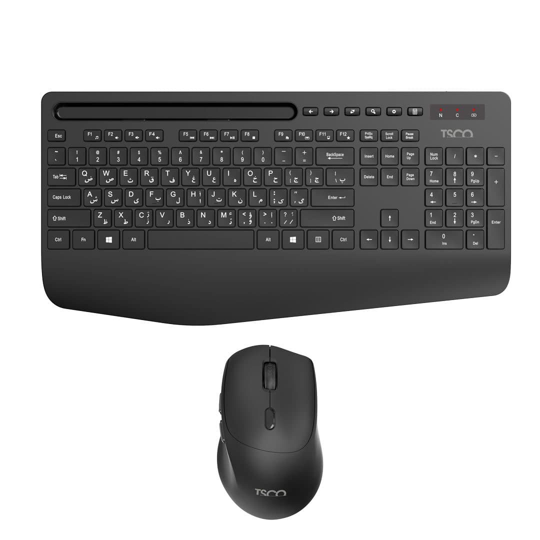کیبورد و ماوس بیسیم تسکو مدل TKM 7025 W