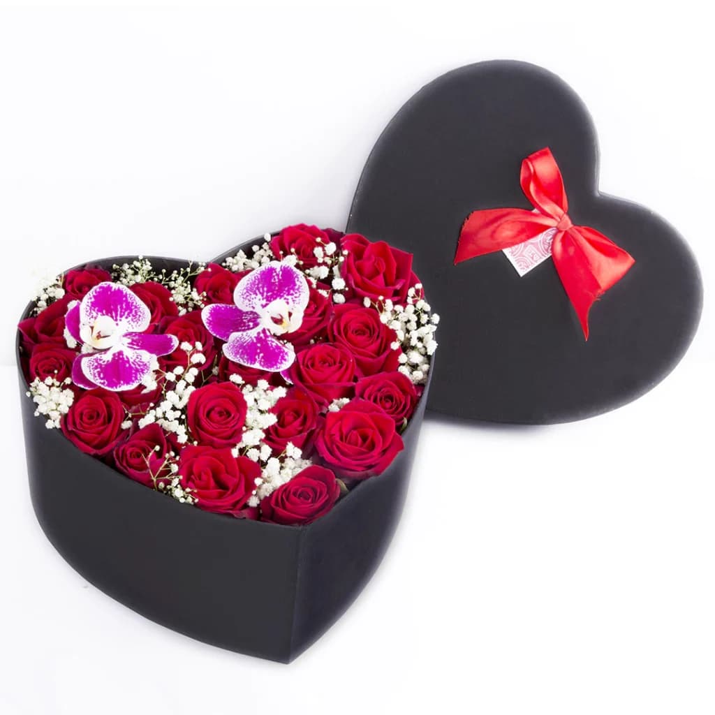 باکس گل رز هلندی قلب – کد 2250 — تصویر ۸