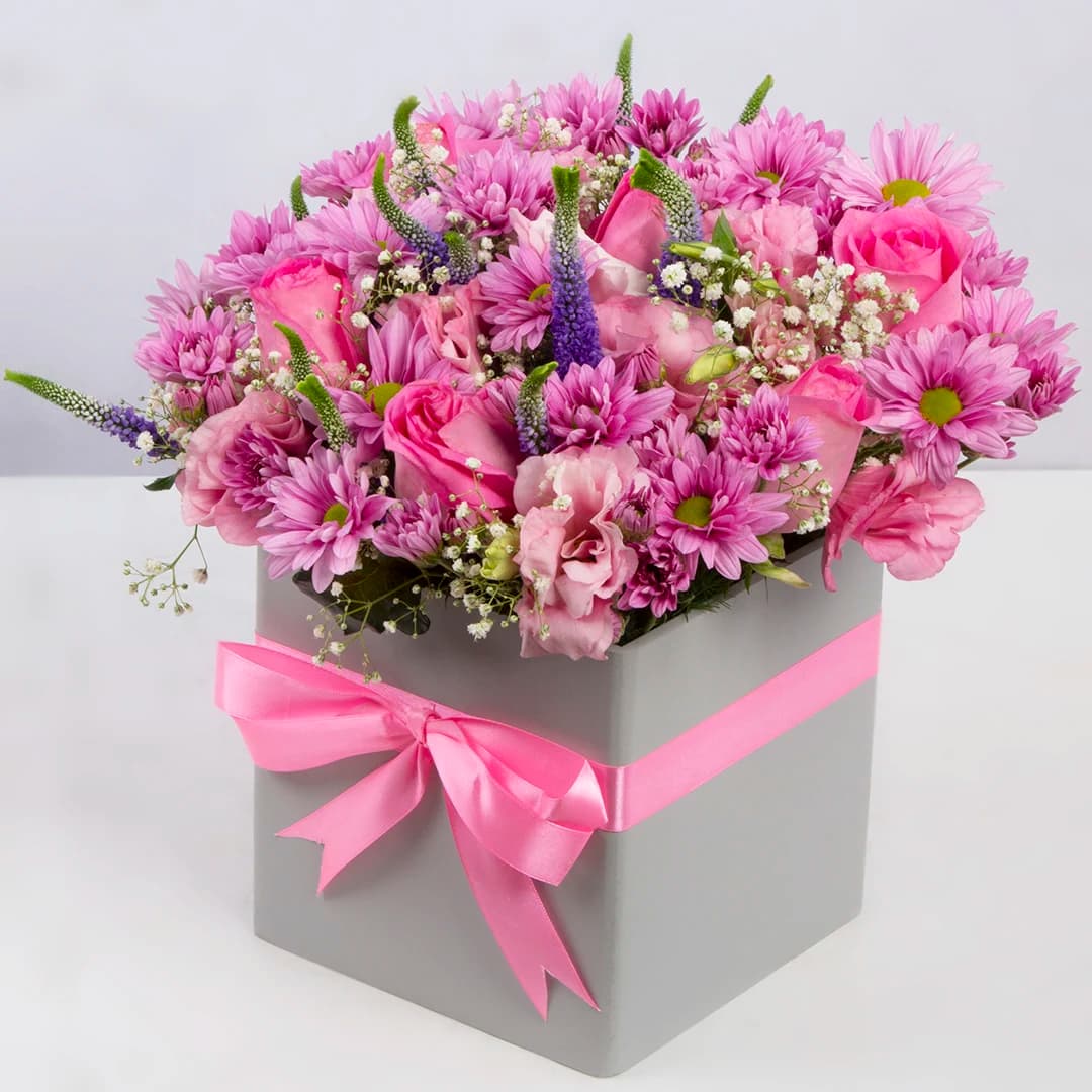 باکس گل هدیه گل رز هلندی کد 2680 — تصویر ۷
