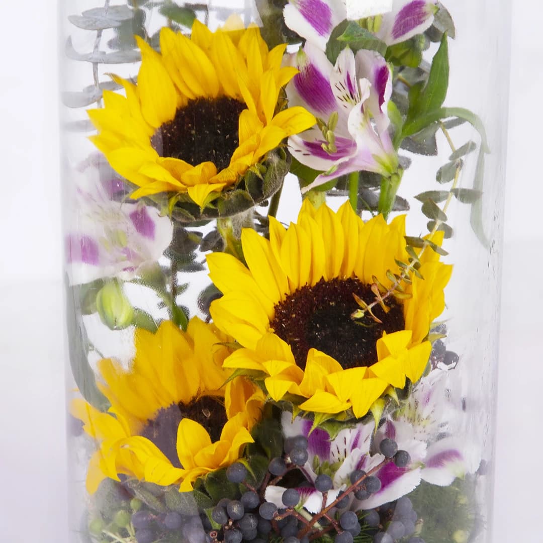 باکس شیشه ای گل آفتابگردان کد 15800 — تصویر ۷