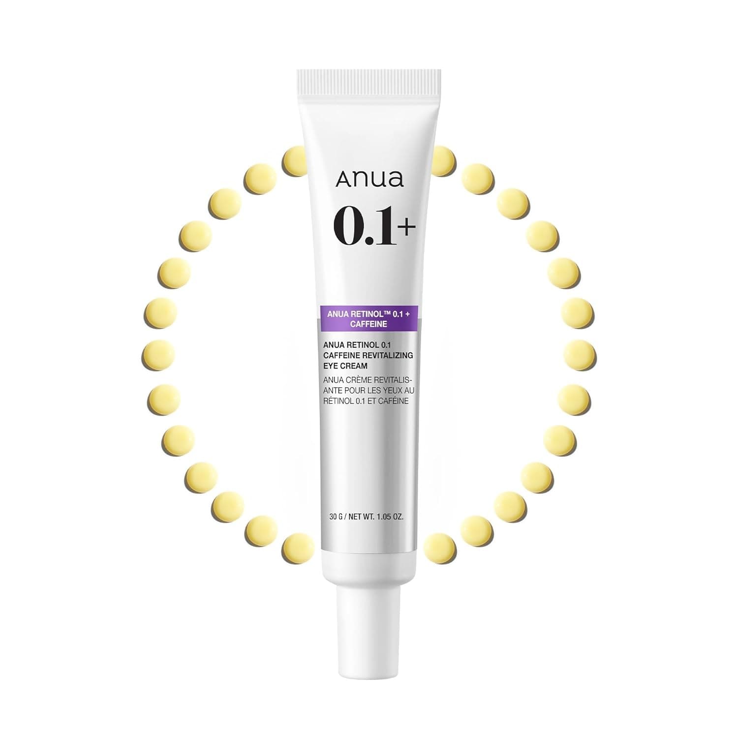 کرم دور‌چشم رتینول آنوا مدل Retinol 01 Caffeine حجم 30 گرم