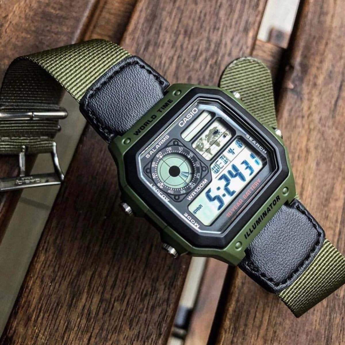 ساعت مچی کاسیو (Casio) مدل AE-1200WHB-3BV — تصویر ۱۱