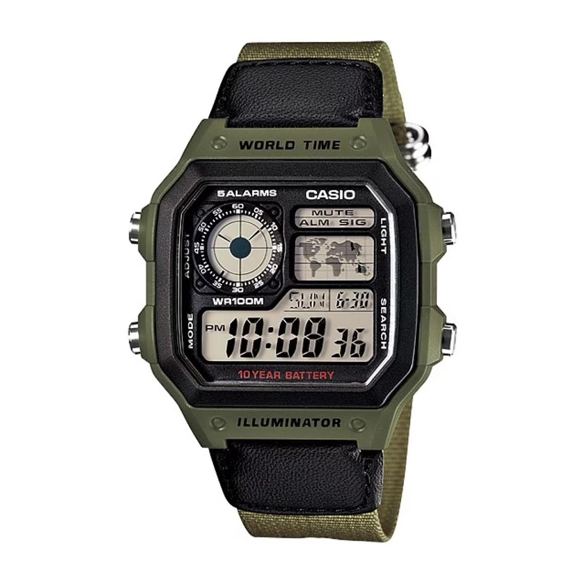 ساعت مچی کاسیو (Casio) مدل AE-1200WHB-3BV — تصویر ۶