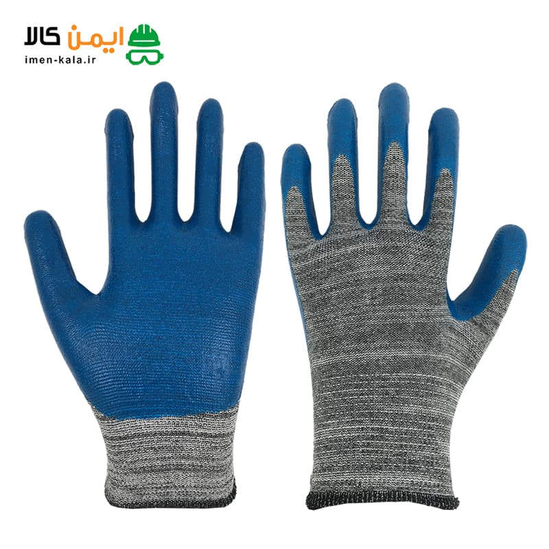 دستکش ایمنی کف مواد نیتریل مدل NT254