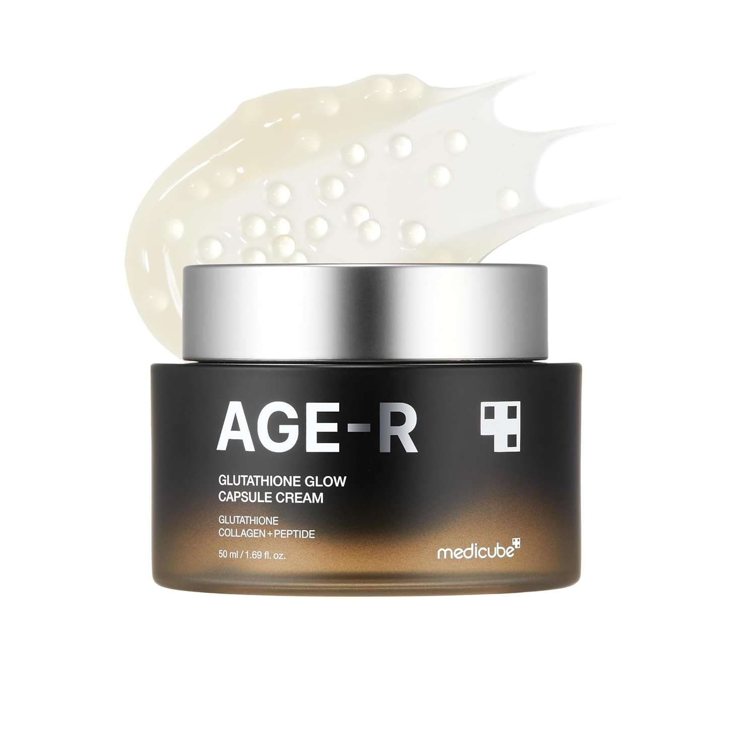 کرم کپسولی گلوتاتیون مدی کیوب مدل AGE-R Glow روشن‌کننده قوی حجم 50 میلی‌لیتر