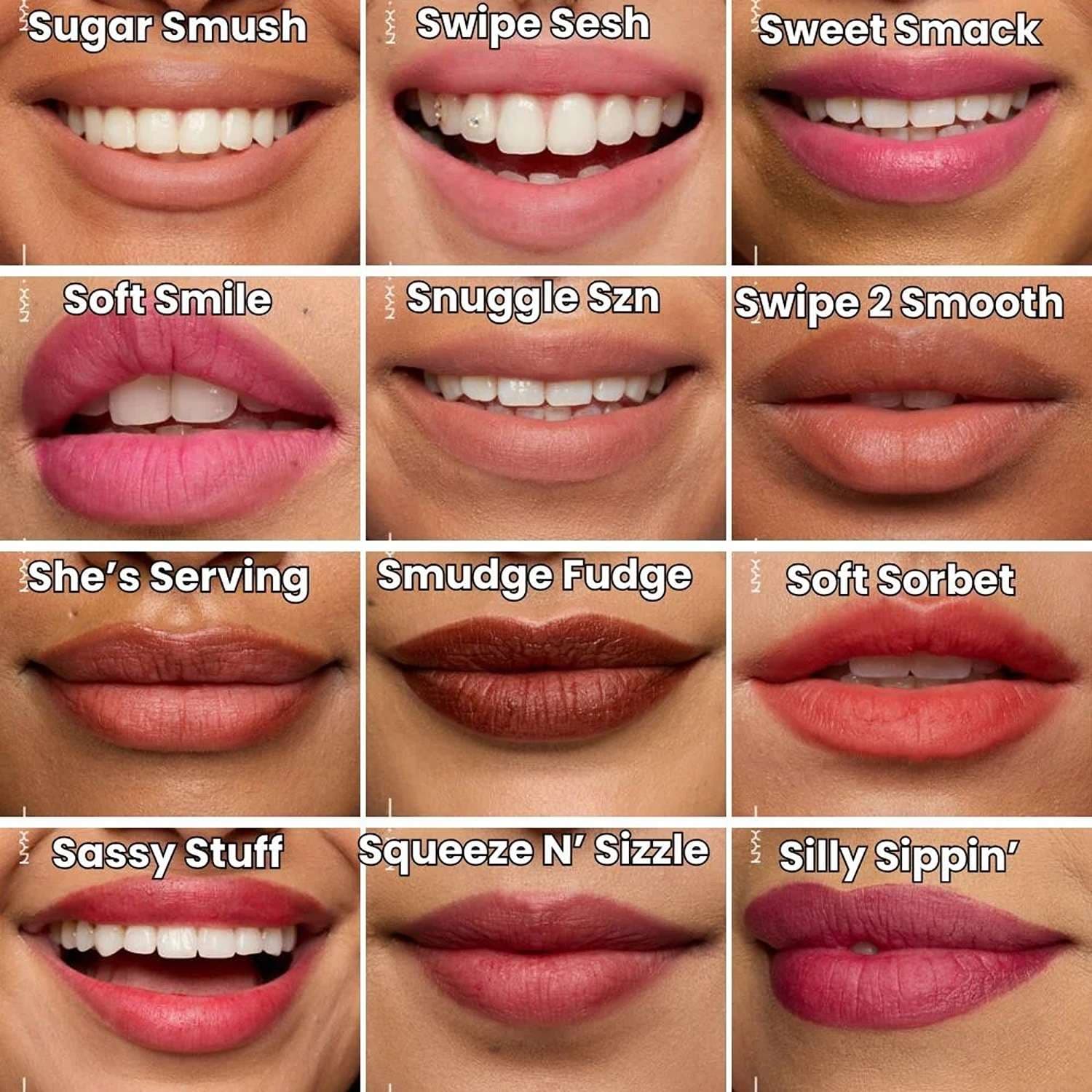 بالم لب نیکس مدل Smushy Matte جلوه پایانی مات و مخملی — تصویر ۹